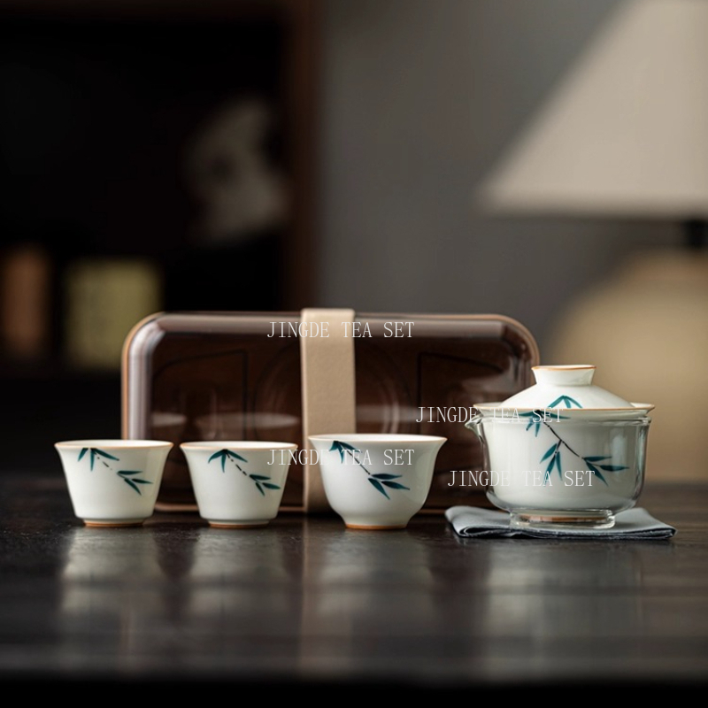 Korean Tea Set - Sứ Di Động Bình Trà Và