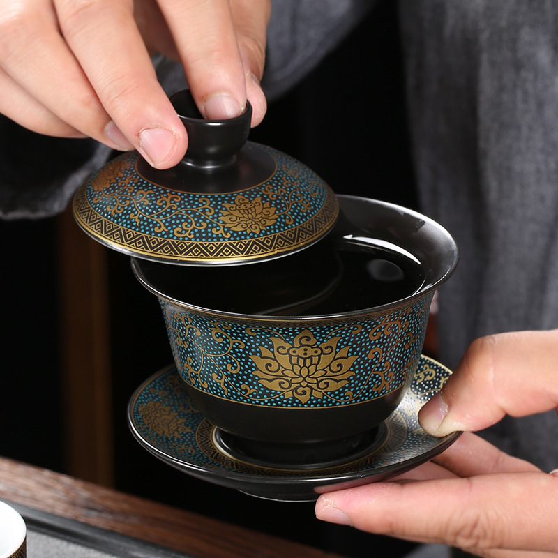 Korean Tea Set - Trung Quốc Teaset Cổ Điển Gaiwan