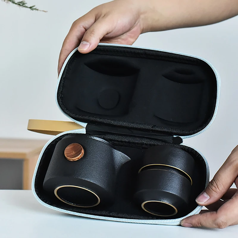 Black Pottery Outdoor Travel T - đánh giá và giá Korean Tea Set