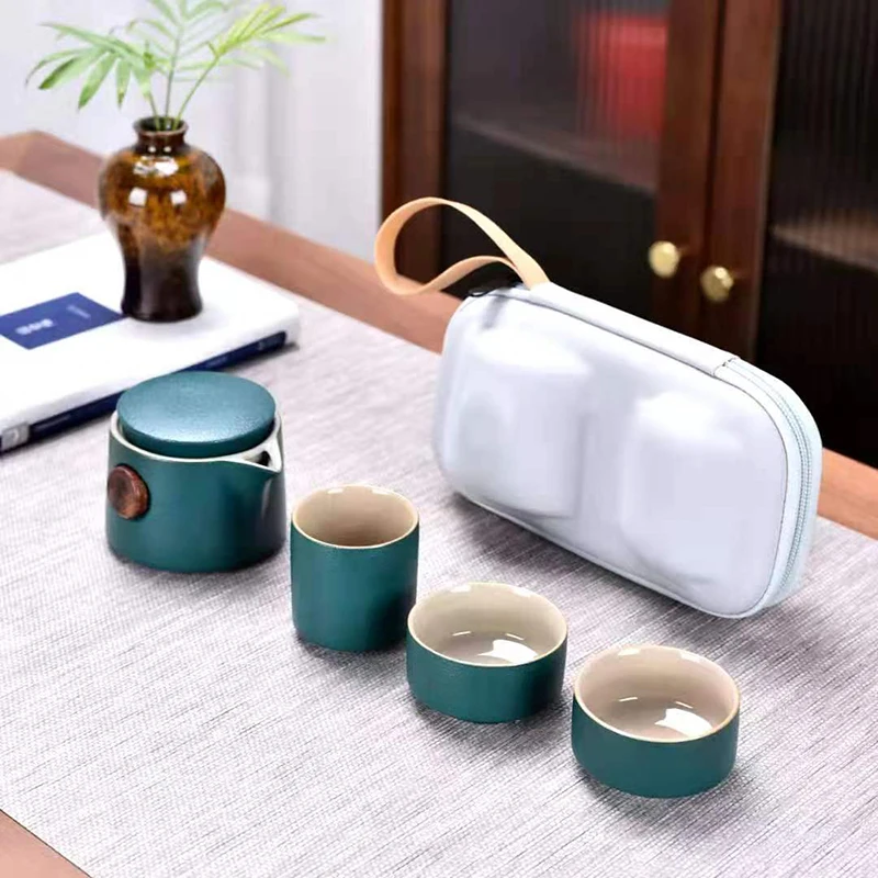 Black Pottery Outdoor Travel T - đánh giá và giá Korean Tea Set