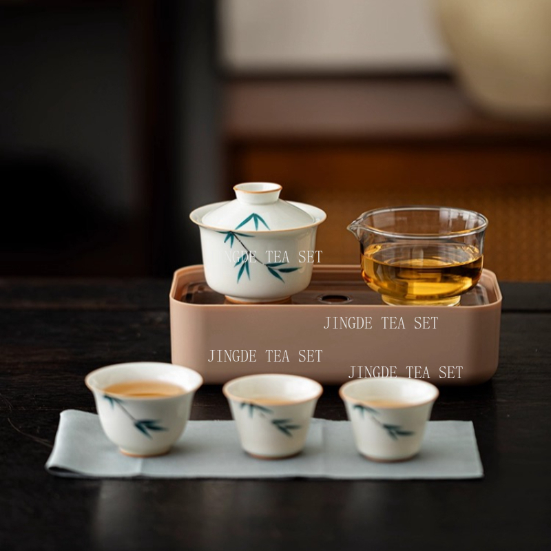 Sứ Di Động Bình Trà Và Bộ Cốc  - đánh giá và giá Korean Tea Set