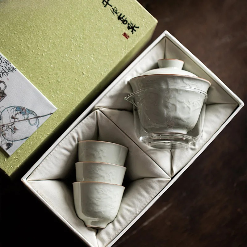 Boutique Handmade Relief Cover - đánh giá và giá Korean Tea Set