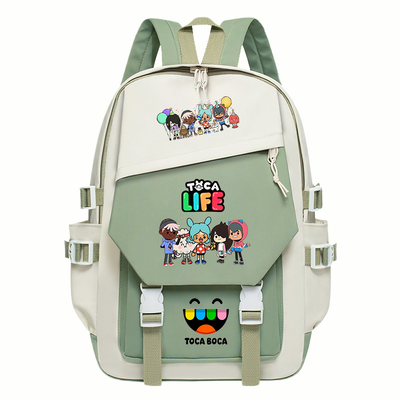 Toca Life World Print Backpack - đánh giá và giá Korean Student Lifestyle