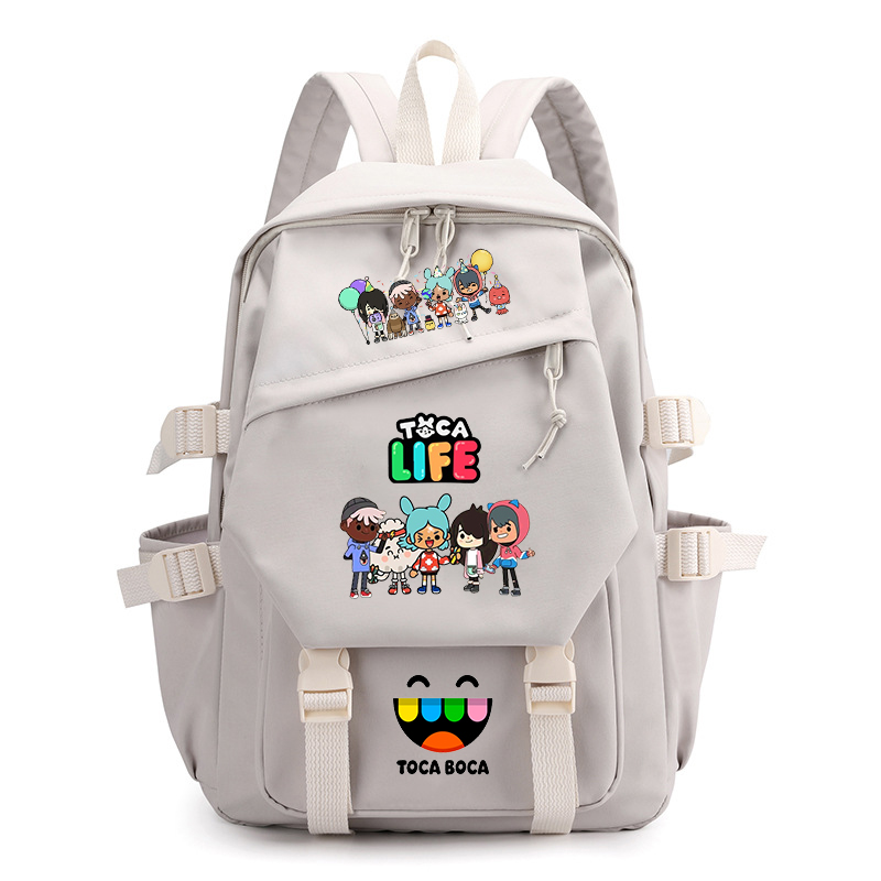 Toca Life World Print Backpack - đánh giá và giá Korean Student Lifestyle