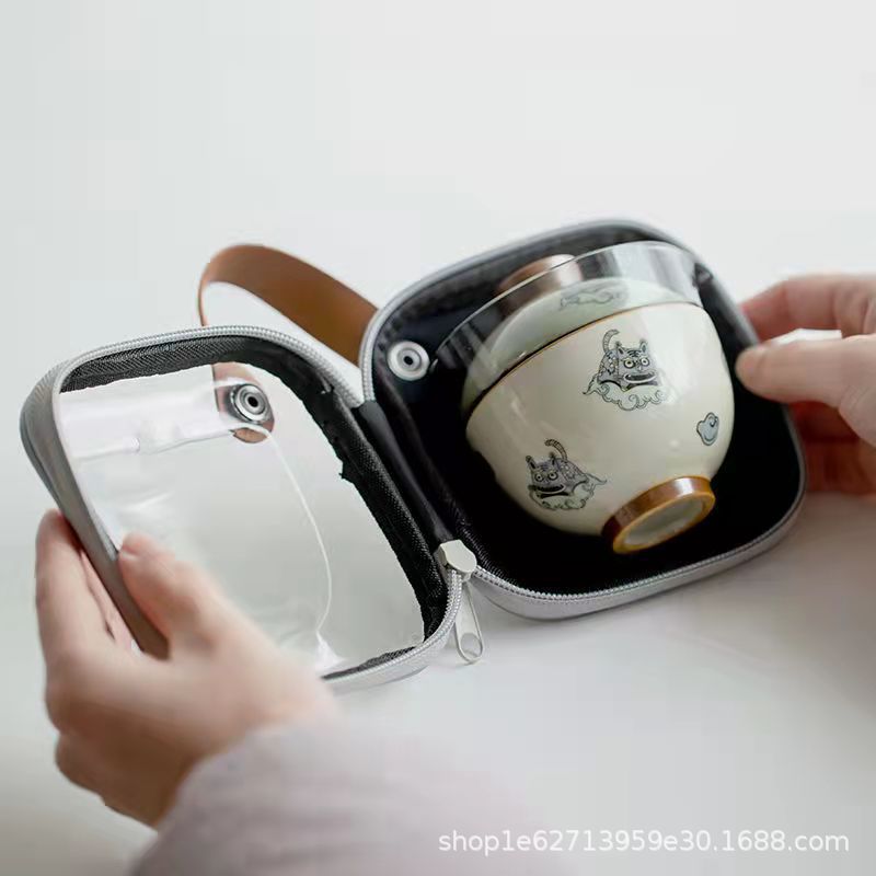 Du Lịch Trà Túi Xách Túi Nhanh - đánh giá và giá Korean Tea Set